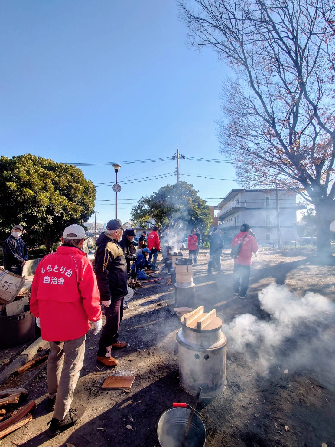 「もちつき会」しらとり台自治会